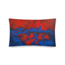 THROW PILLOW  Red Blue Abstract Art Printed Design