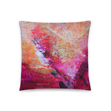 Love Heart THROW PILLOW Abstract Pink Orange