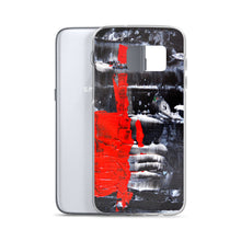Cool PHONE CASE for Galaxy Phones in Red Black Abstract Style