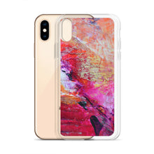 Artsy Heart IPHONE CASE for iPhones printed with Pink Orange Abstract Art