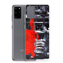 Cool PHONE CASE for Galaxy Phones in Red Black Abstract Style