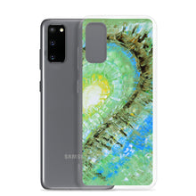 Samsung GALAXY PHONE CASE with Abstract Heart Art Green