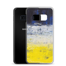 Samsung PHONE CASE Edgy Blue Yellow White Abstract