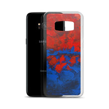 Blue Red PHONE CASE Cover for Samsung Galaxy Phones Abstract Design