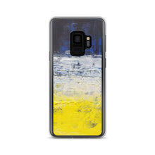 Samsung PHONE CASE Edgy Blue Yellow White Abstract