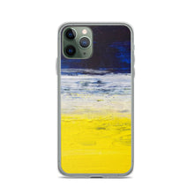 Blue Yellow IPHONE CASE Apple Modern Art Design