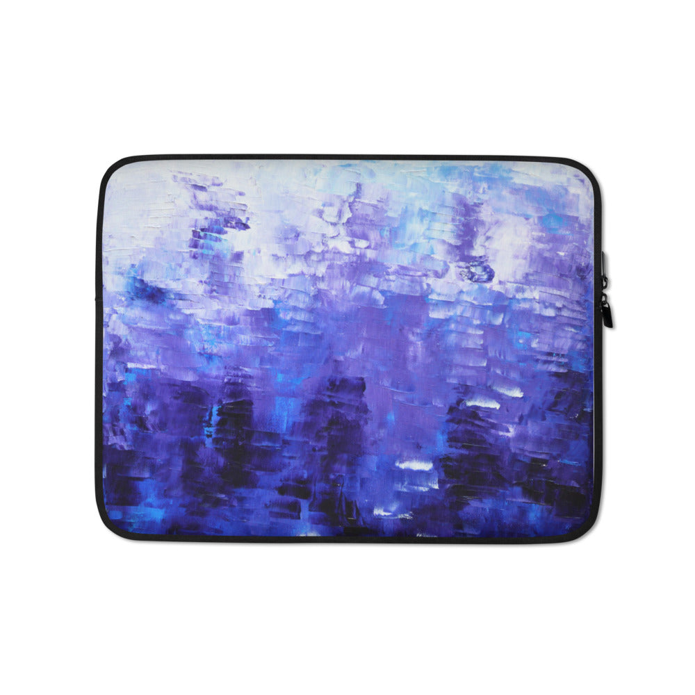 Blue Abstract LAPTOP SLEEVE Pouch Cool Artsy Style