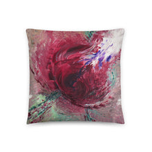 THROW PILLOW multicolors abstract rose art design