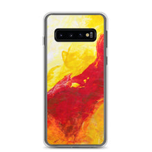Galaxy PHONE CASE Yellow Red Abstract Design