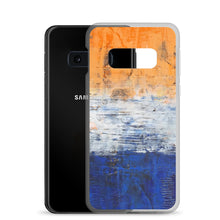 Edgy PHONE CASE for Samsung Phones - Abstract Orange Blue White