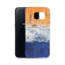 Edgy PHONE CASE for Samsung Phones - Abstract Orange Blue White