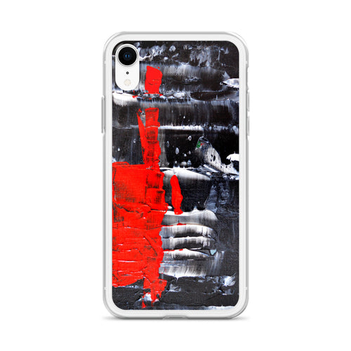 Red and Black IPHONE CASE Cool Abstract Modern Art