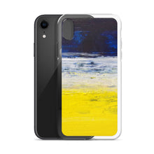Blue Yellow IPHONE CASE Apple Modern Art Design