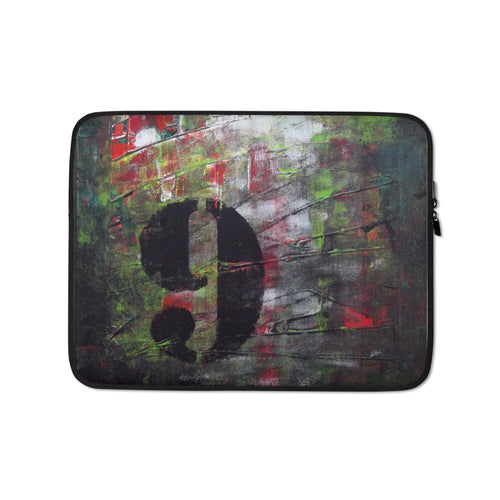 Number 9 LAPTOP SLEEVE Cover for Laptops edgy abstract
