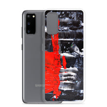 Cool PHONE CASE for Galaxy Phones in Red Black Abstract Style