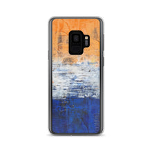 Edgy PHONE CASE for Samsung Phones - Abstract Orange Blue White
