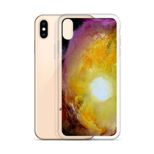 Colorful PHONE CASE for iPhones Artsy Sun Abstract Watercolor Design