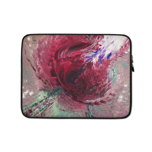 Red Rose Abstract LAPTOP Pouch SLEEVE from Abstract Painting