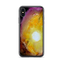 Colorful PHONE CASE for iPhones Artsy Sun Abstract Watercolor Design