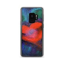 Red Heart Samsung Galaxy PHONE CASE Art Blue Red