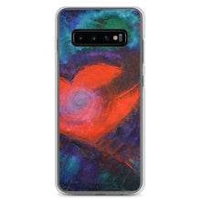 Red Heart Samsung Galaxy PHONE CASE Art Blue Red