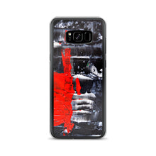 Cool PHONE CASE for Galaxy Phones in Red Black Abstract Style