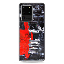 Cool PHONE CASE for Galaxy Phones in Red Black Abstract Style