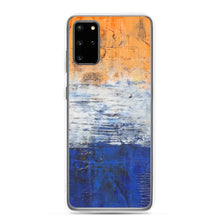 Edgy PHONE CASE for Samsung Phones - Abstract Orange Blue White