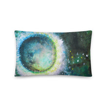Crystal Moon Artsy THROW PILLOW green