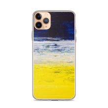 Blue Yellow IPHONE CASE Apple Modern Art Design