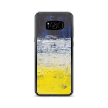 Samsung PHONE CASE Edgy Blue Yellow White Abstract