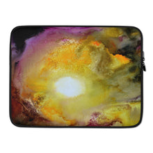 Colorful Sun LAPTOP SLEEVE Pouch Watercolor Art Design