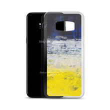 Samsung PHONE CASE Edgy Blue Yellow White Abstract