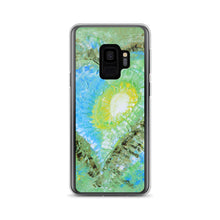 Samsung GALAXY PHONE CASE with Abstract Heart Art Green