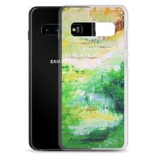 PHONE CASE for Galaxy for Artsy People - Bright Green Abstract