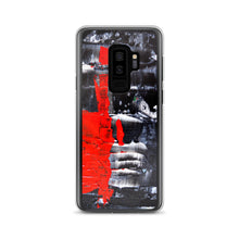 Cool PHONE CASE for Galaxy Phones in Red Black Abstract Style