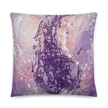 Lilac Purple Artsy THROW PILLOW Abstract Pastel Colors