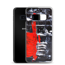 Cool PHONE CASE for Galaxy Phones in Red Black Abstract Style