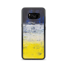 Samsung PHONE CASE Edgy Blue Yellow White Abstract