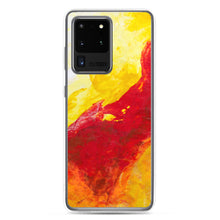 Galaxy PHONE CASE Yellow Red Abstract Design