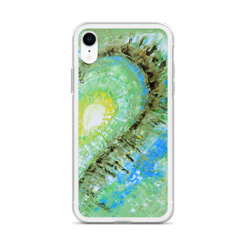 Artsy Heart PHONE CASE for Apple iPhones Green Abstract Art