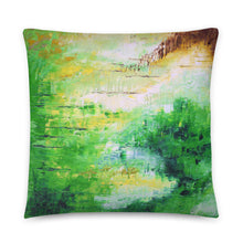 Green Accent THROW PILLOW Modern Abstract