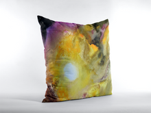 Multicolored THROW PILLOW Watercolor Art Abstract