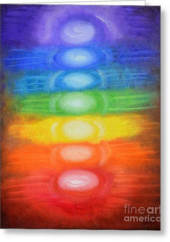 7 CHAKRAS - Greeting Card  #1034