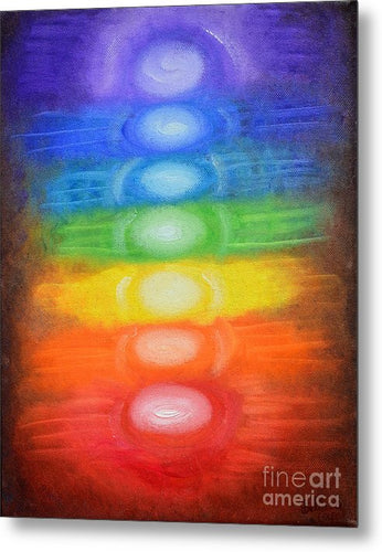 7 CHAKRAS - Metal Print  #1034