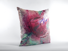 THROW PILLOW multicolors abstract rose art design