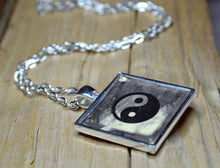 YING YANG Symbol - handmade Resin Pendant, Feng Shui, Inspirational Jewelry, Balance